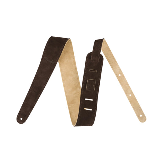 Fender 0990691021 Reversible Suede Strap, Brown/Tan, 2"