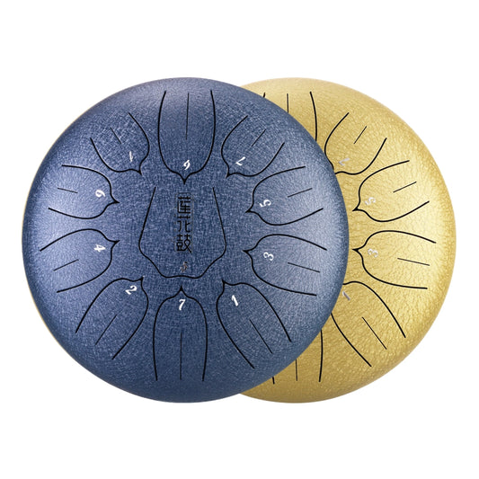 HUASHU Carbon Steel Tongue Drum 12 Inch 11 Notes C Major (2 Colors Available)