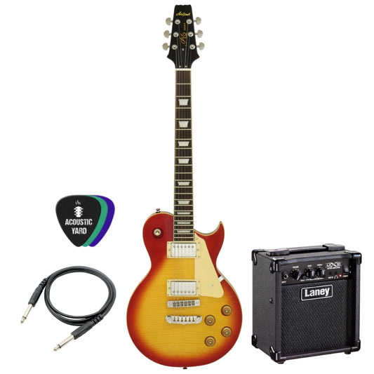 Aria PE-350STD Les-Paul Electric Guitar Bundle