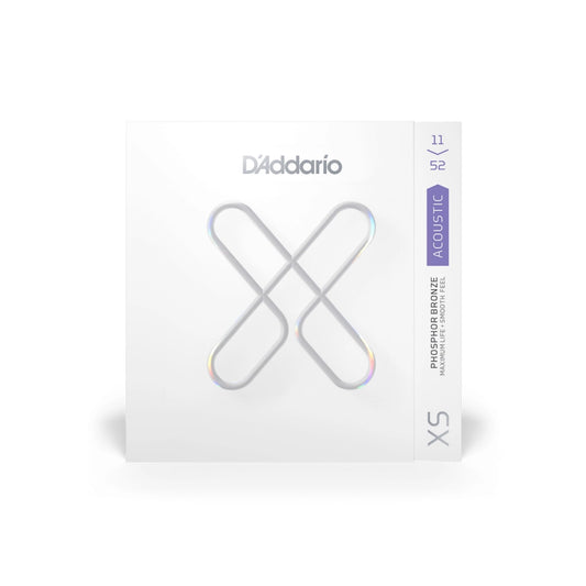 D'Addario 11-52 Custom Light Coated Acoustic Guitar Strings XSAPB1152