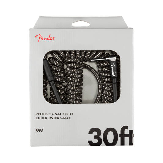 Fender 0990823048 Professional Series Coil Cable, 30', Gray Tweed