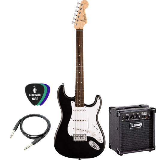 Fender's Squier Debut Stratocaster Electric Guitar Bundle