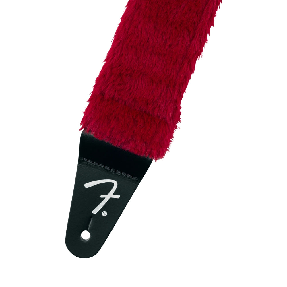 Fender 0990642025 Poodle Plush Strap, Red