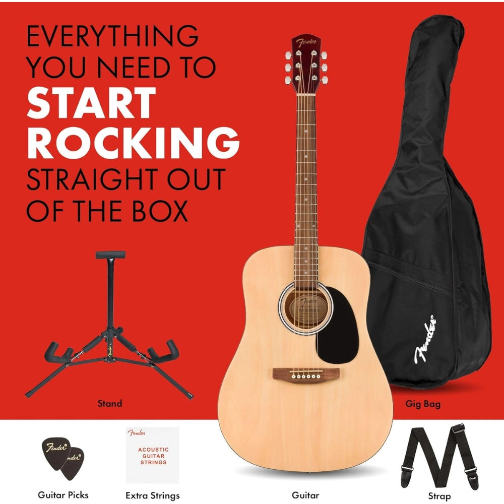 Fender 0971910421 FA-25 Acoustic Guitar Pack