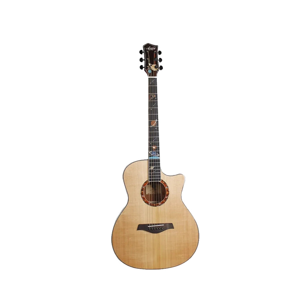 Aiersi SG02SMC-GA Grand Auditorium Cutaway Acoustic Guitar