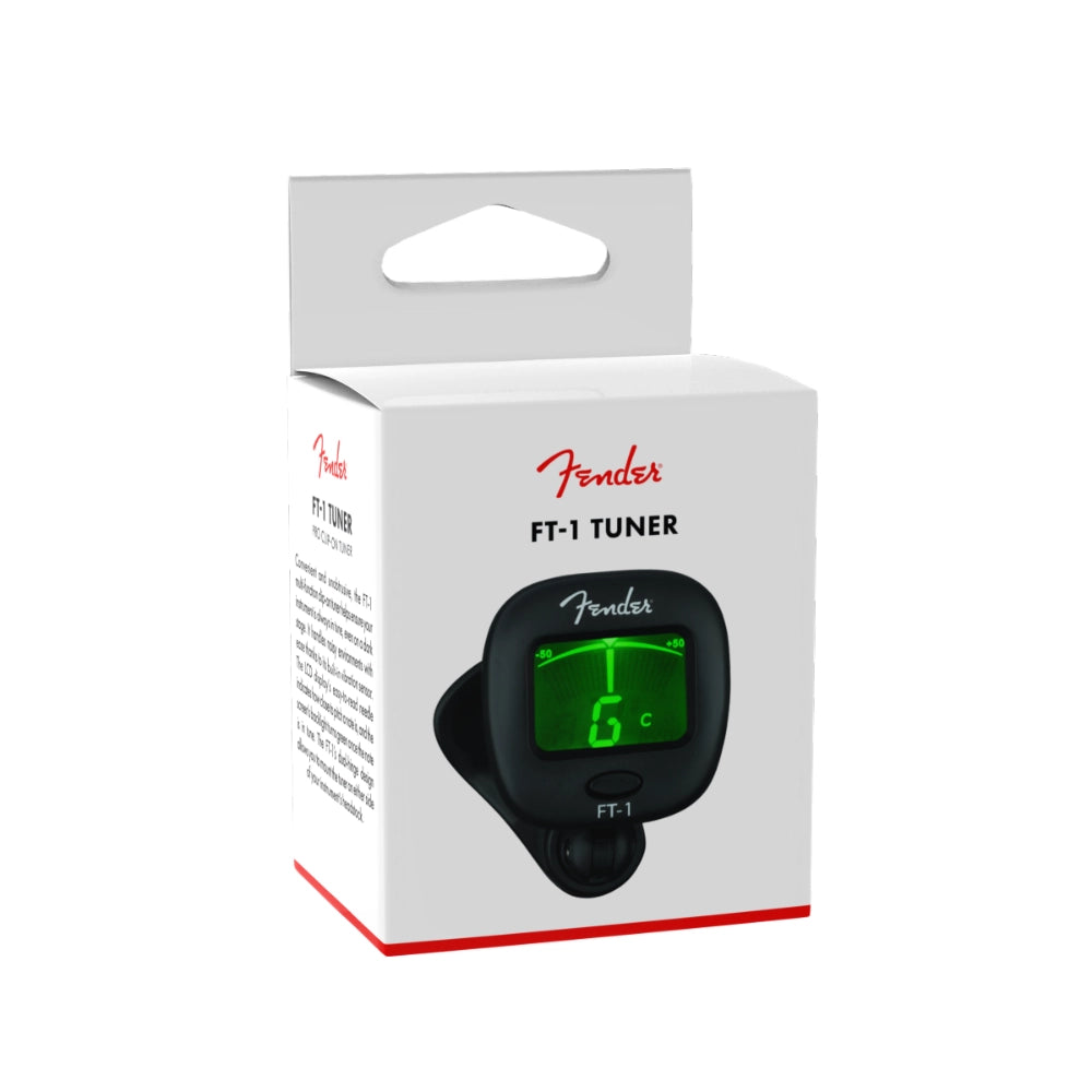 Fender 0239978000 FT-1 Pro Clip-On Tuner, Black