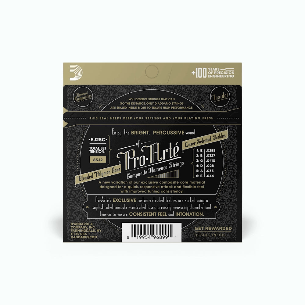 D'Addario Flamenco Tension Composite Core Classical Guitar Strings EJ25C