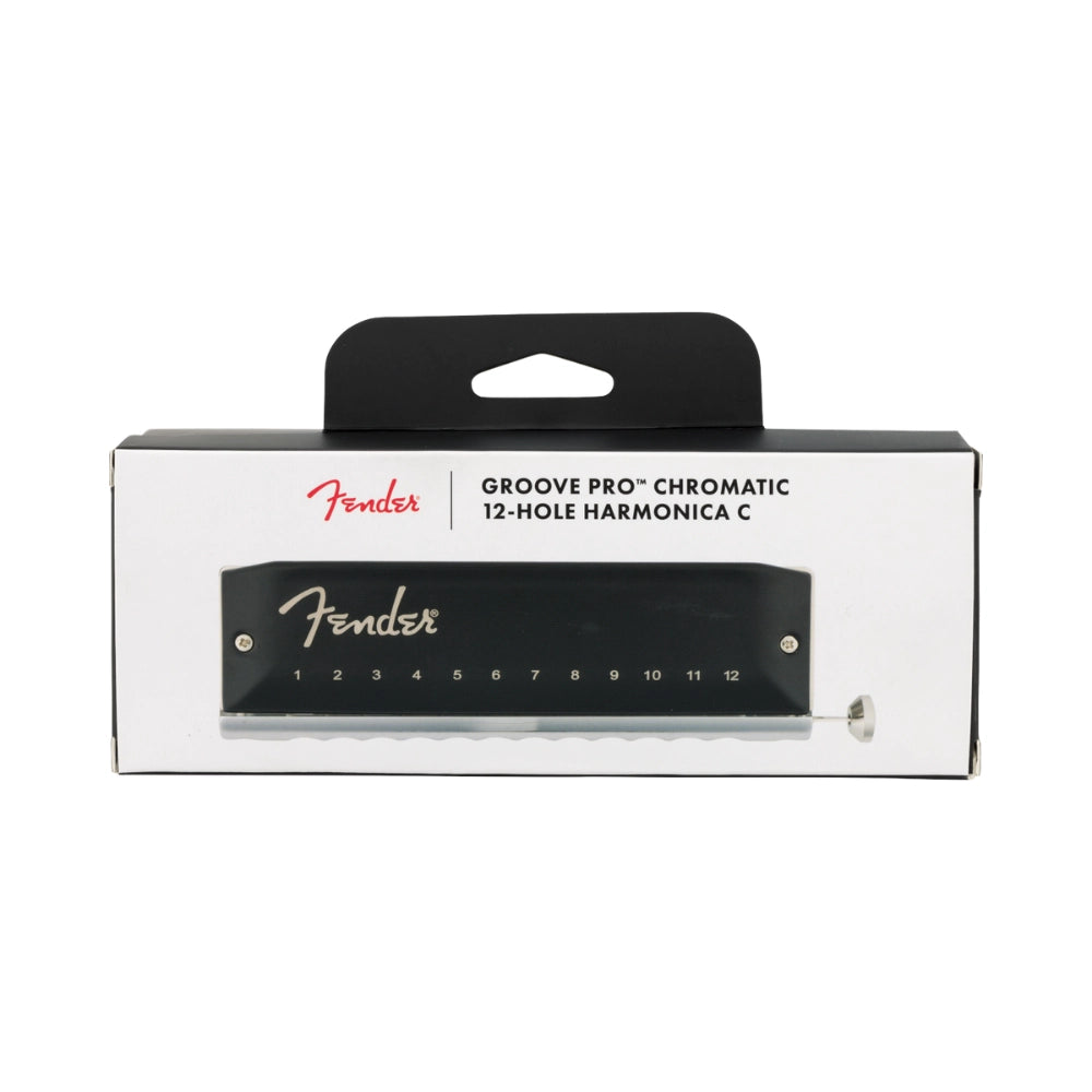 Fender 0990701101 Groove Pro™ Chromatic 12-Hole Harmonica, Key of C