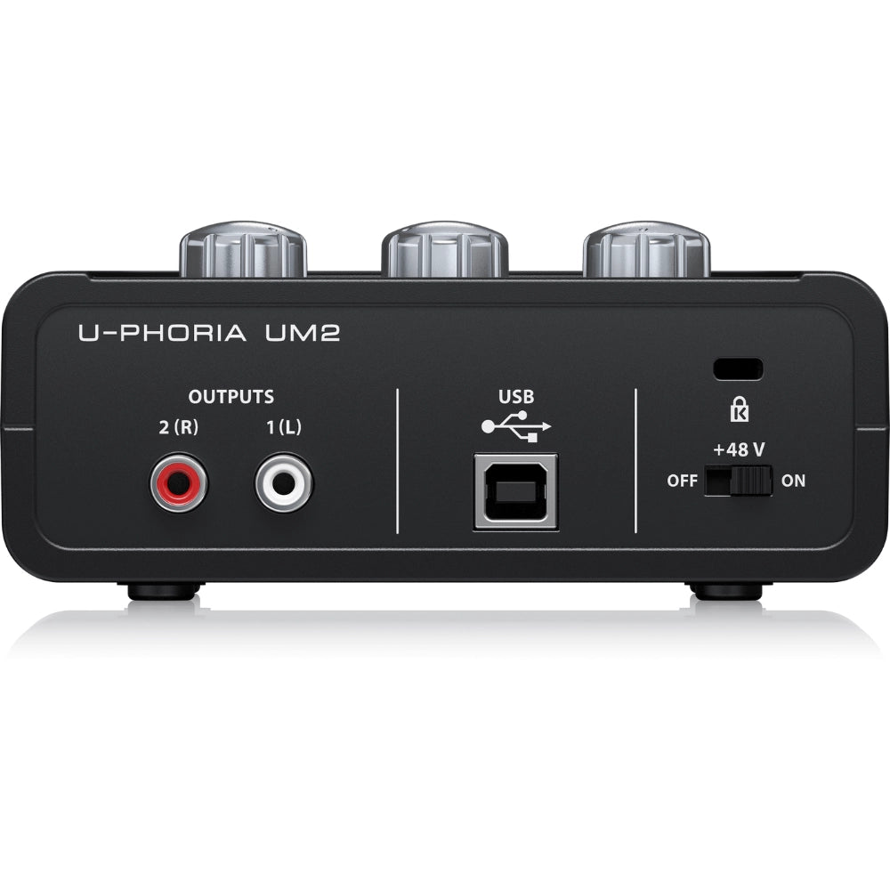 Behringer UM2 Audiophile 2x2 USB Audio Interface with XENYX Mic Preamplifier
