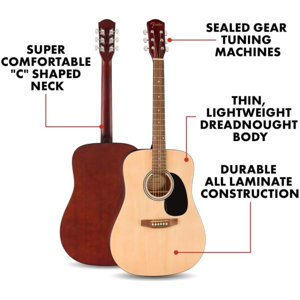 Fender 0971910421 FA-25 Acoustic Guitar Pack