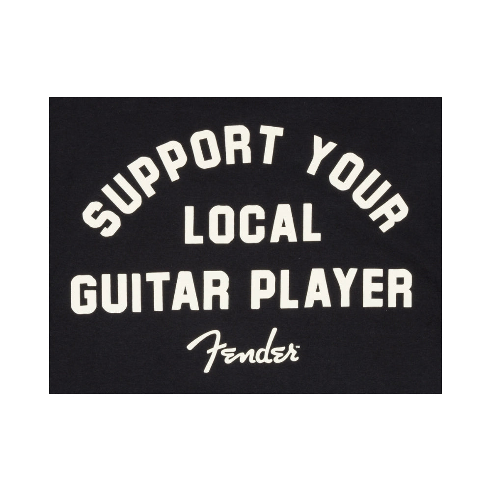 Fender 9193828406 Support Your Local Guitar Player Tee, Black, M