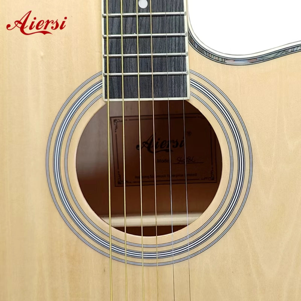 Aiersi SG028 Acoustic Guitar (Multiple Colors Available)