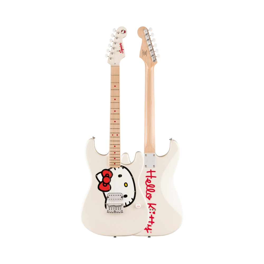 Fender's Squier 0379102980 Fender x Hello Kitty White Stratocaster
