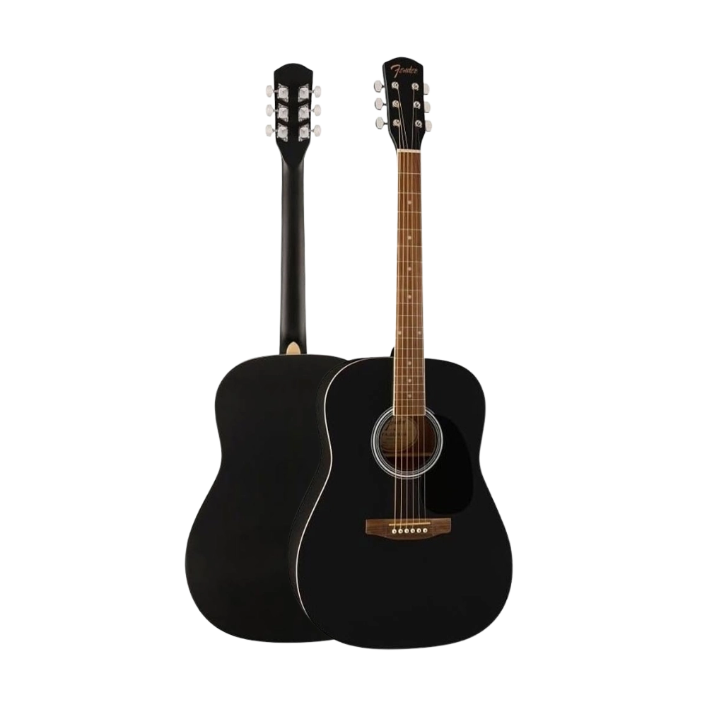 Fender 0971910006 FA-25 Dreadnought Acoustic Guitar, WN Black