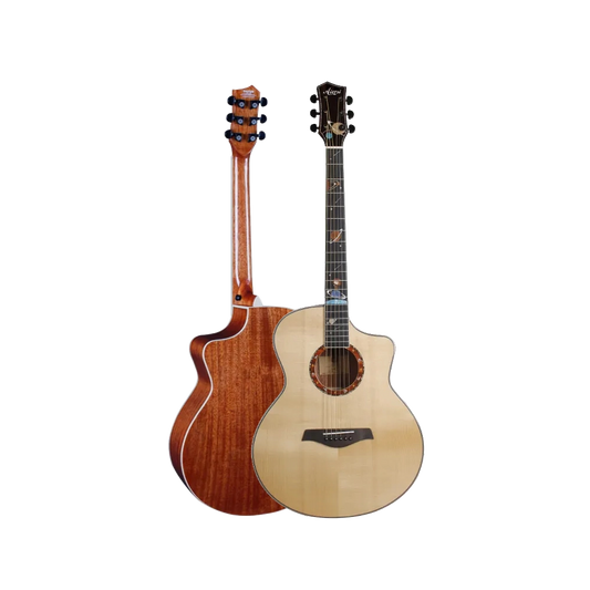 Aiersi SG02SMJ Jumbo Cutaway Acoustic Guitar