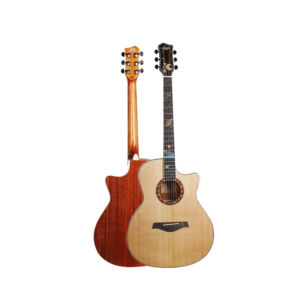 Aiersi SG02SMC-GA Grand Auditorium Cutaway Acoustic Guitar