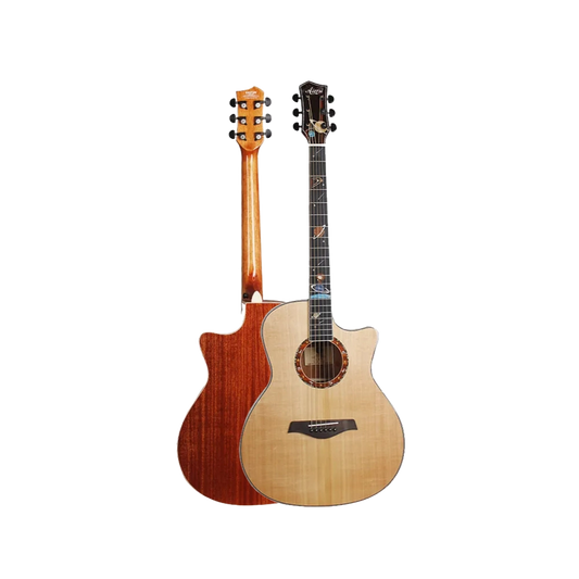 Aiersi SG02SMC-GA Grand Auditorium Cutaway Acoustic Guitar