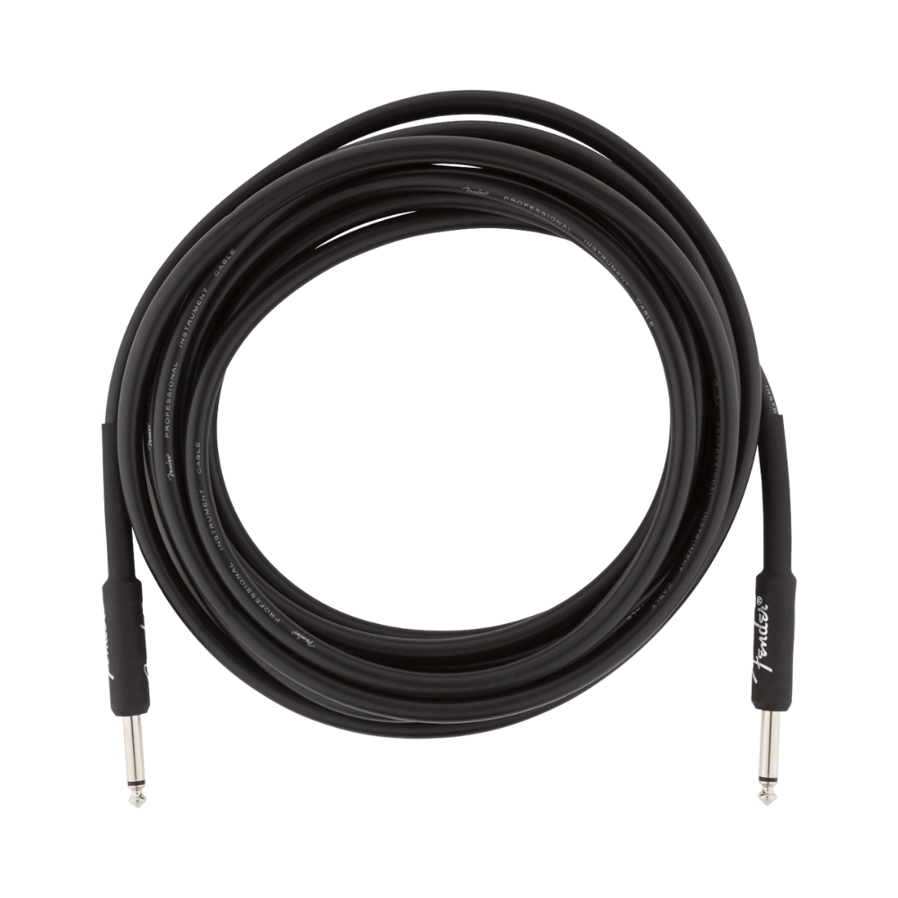 Fender 0990820021 Professional Series Instrument Cable, Straight/Straight, 15', Black