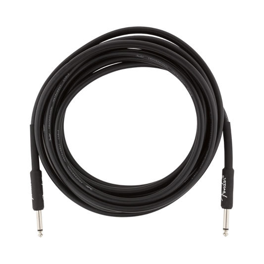 Fender 0990820021 Professional Series Instrument Cable, Straight/Straight, 15', Black