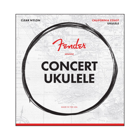 Fender 0730090403 California Coast Concert Ukulele Strings, Set of Four