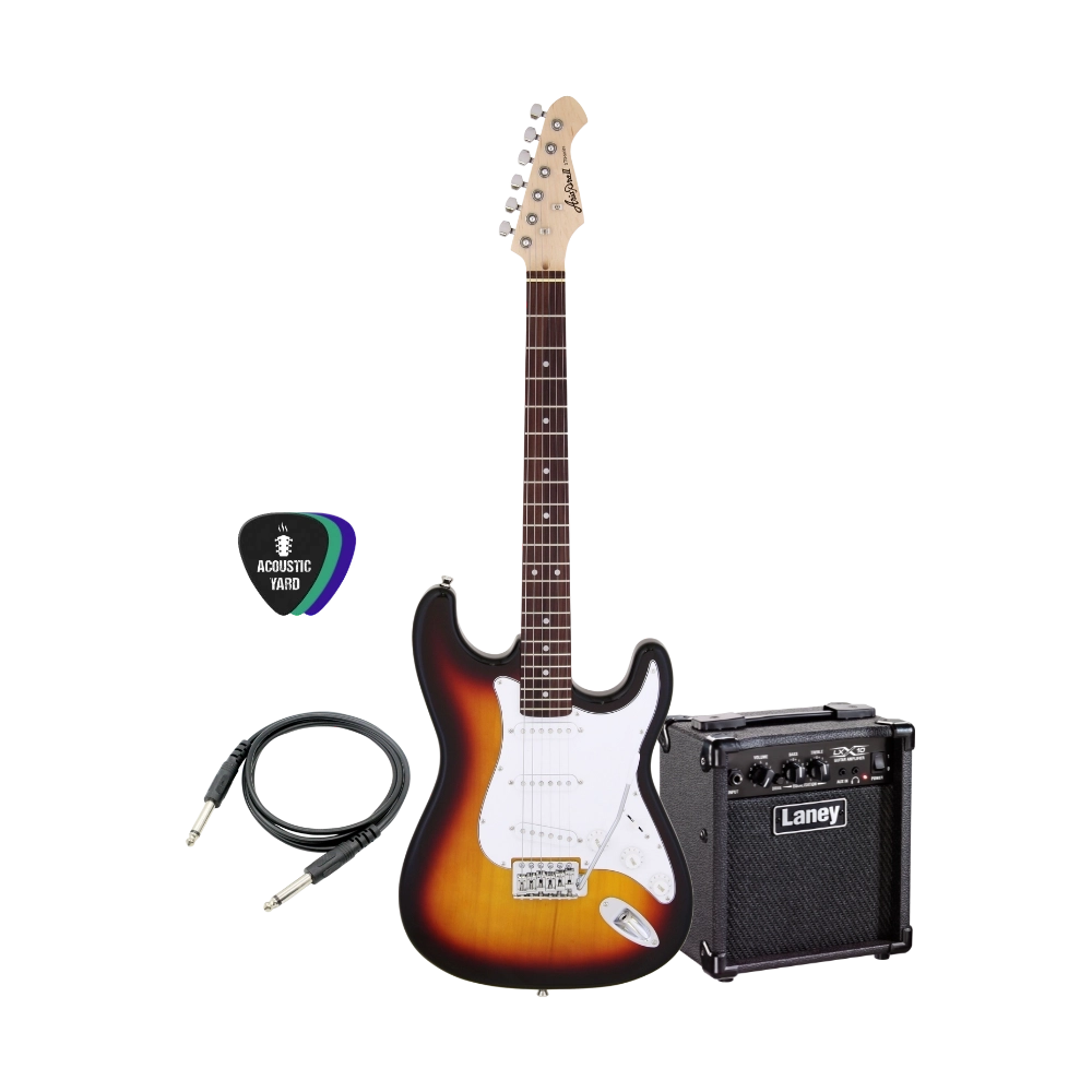 Aria Pro SSS Electric Guitar Bundle