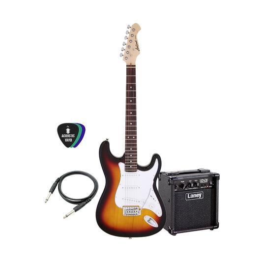 Aria Pro SSS Electric Guitar Bundle
