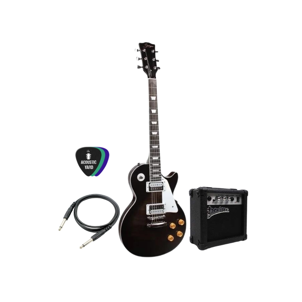 Deviser Electric Guitar (Les Paul Style) Bundle