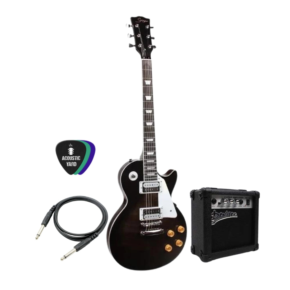 Deviser Electric Guitar (Les Paul Style) Bundle