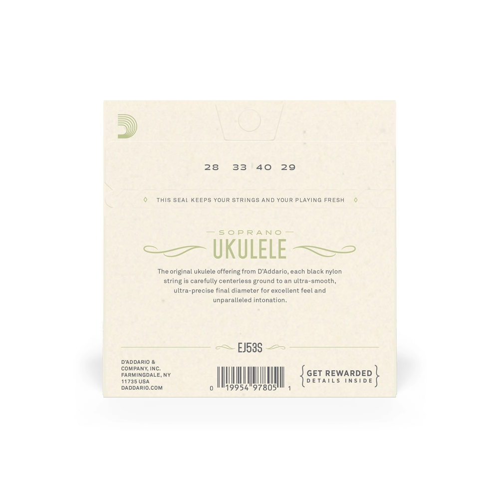 D'addario Soprano Ukulele Strings Set EJ53S