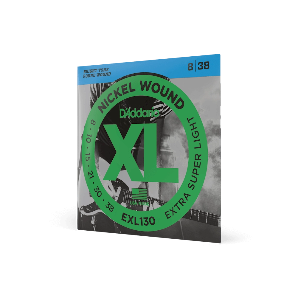 D'addario 8-38 Extra Super Light Electric Guitar Strings EXL130