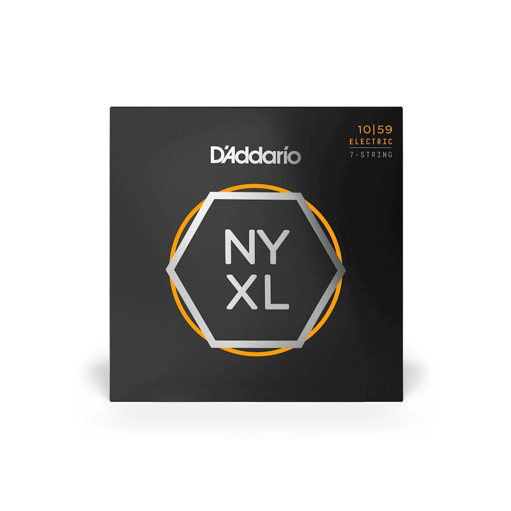 D'Addario 10-59 Regular Light 7-String Electric Guitar Strings NYXL1059