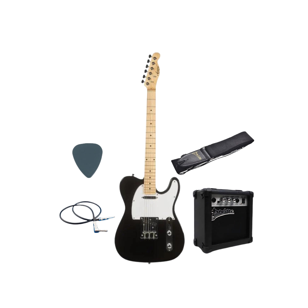 aiersi tele telecaster bundle electric guitar amp amplifier strap pick picks jackcable cable shop store beirut lebanon