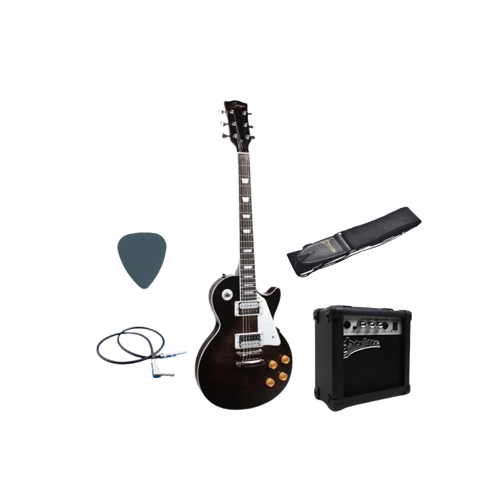 smiger electric guitar les paul style bundle picks cable deviser amplifier amp strap shop store beirut lebanon