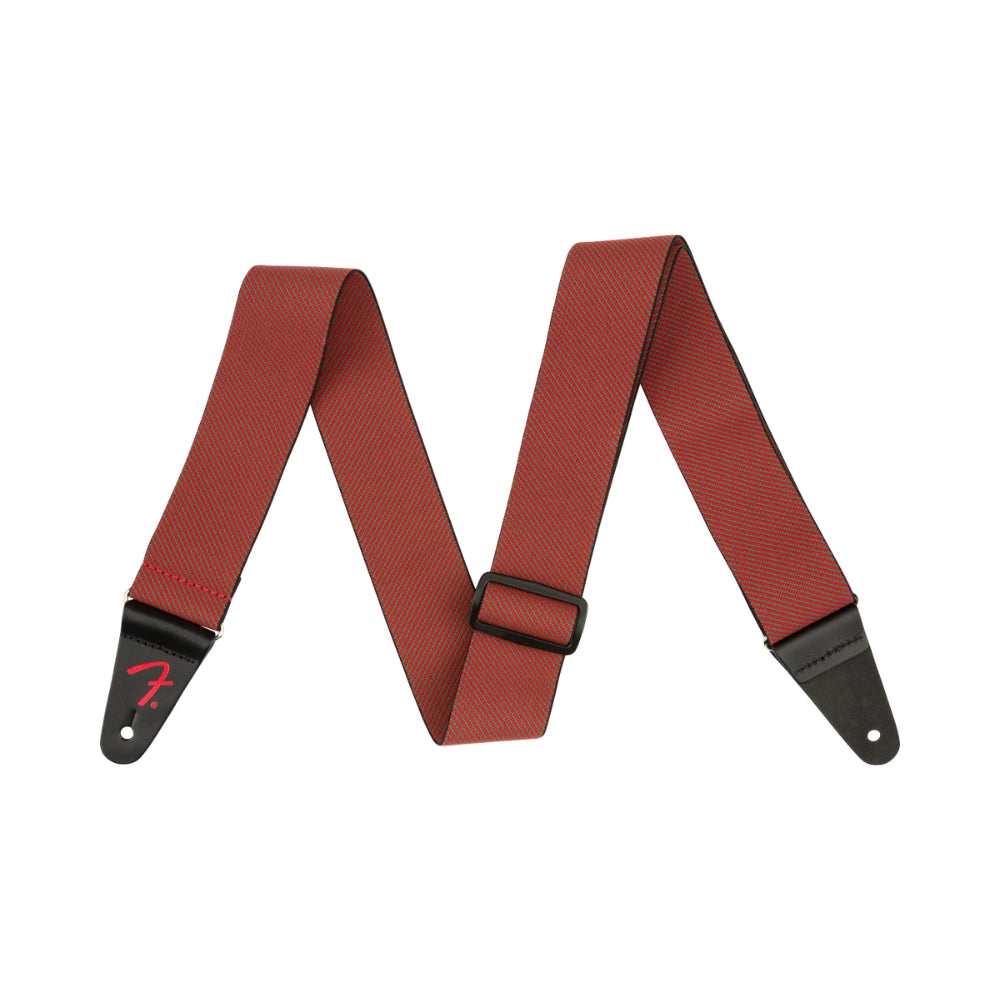 Fender 0990662022 Limited Edition WeighLess™ Festive Tweed Strap, Green and Red, 2"