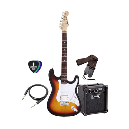 Aria Pro HSS Electric Guitar Bundle