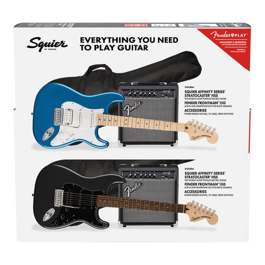 Fender's Squier Affinity Series Stratocaster HSS Electric Guitar Pack (Multiple Colors Available)