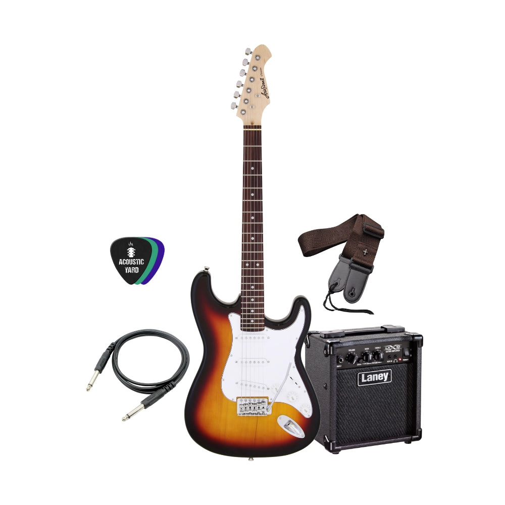 Aria Pro SSS Electric Guitar Bundle