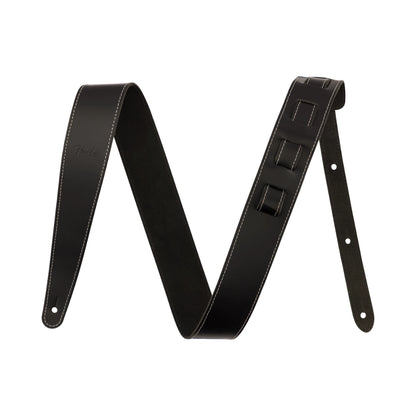 Fender 0990642106 2" Essentials Leather Strap, Black