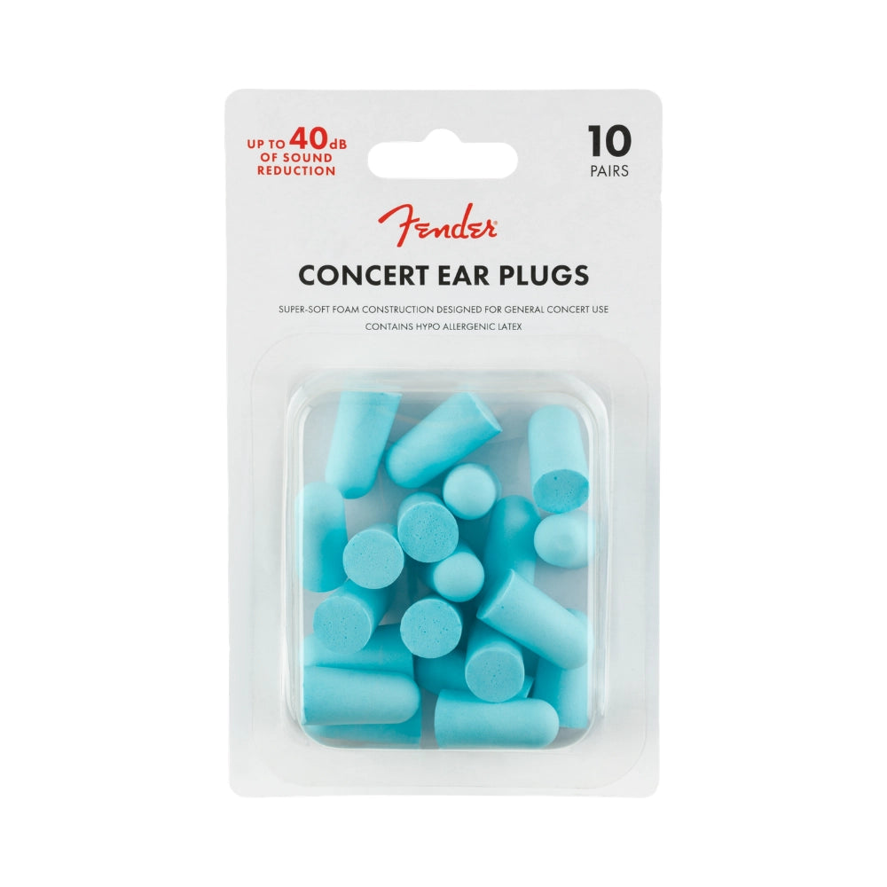 Fender 0990541004 Concert Ear Plugs (10 Pair), Daphne Blue