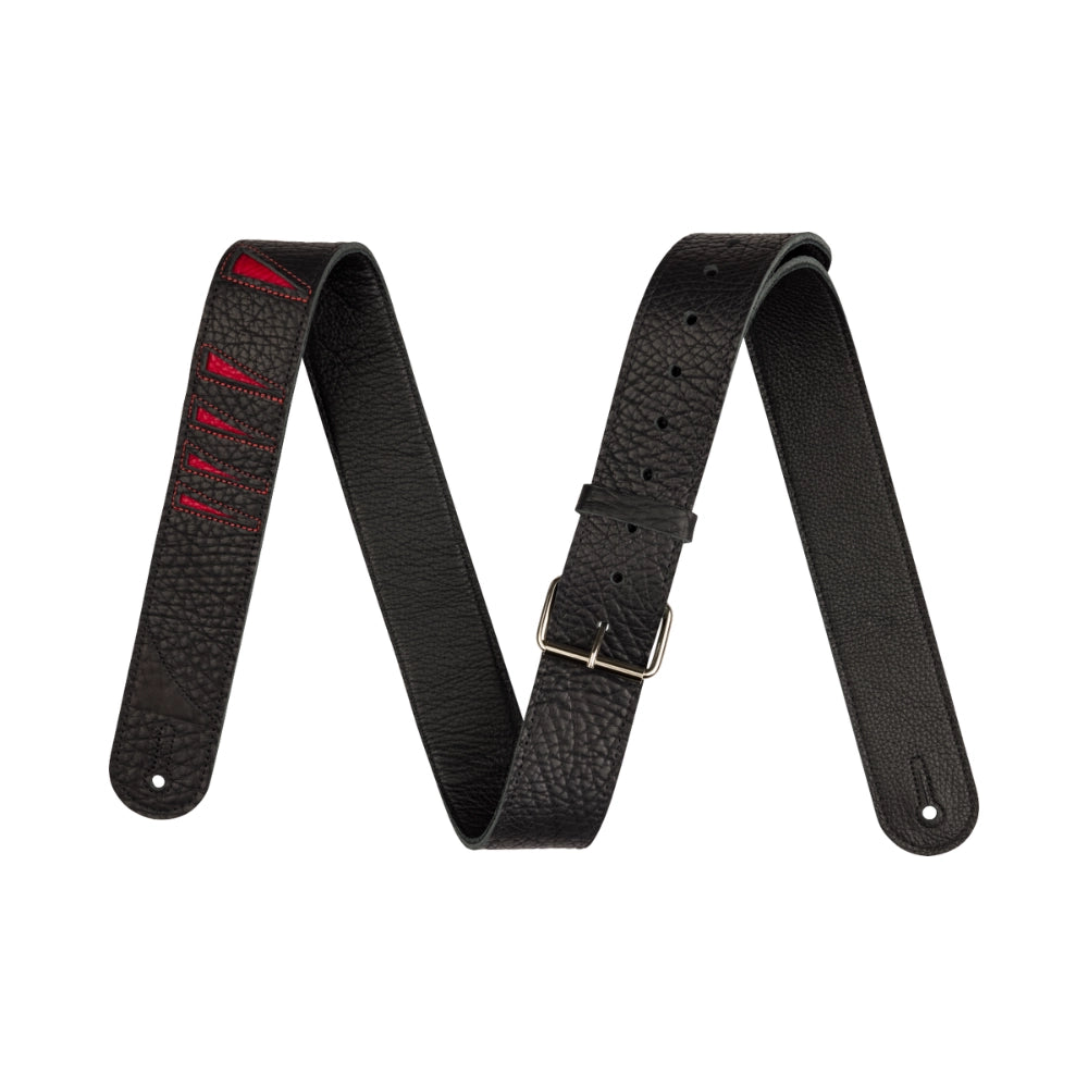 Jackson 2995378002 Shark Fin Leather Strap, Black and Red, 2"