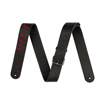 Jackson 2995378002 Shark Fin Leather Strap, Black and Red, 2"