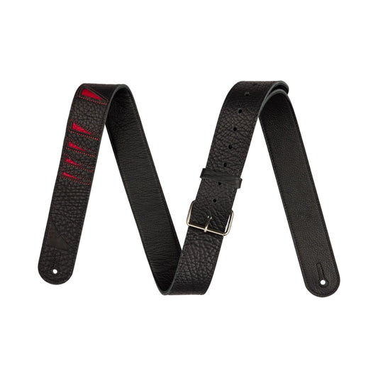 Jackson 2995378002 Shark Fin Leather Strap, Black and Red, 2"