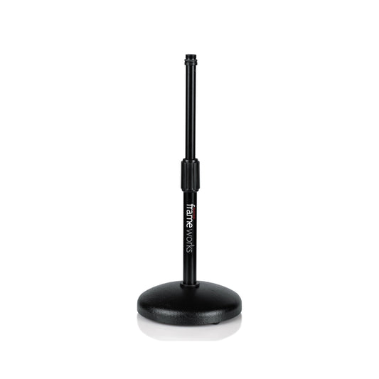 Gator Frameworks Round Base Desktop Mic Stand