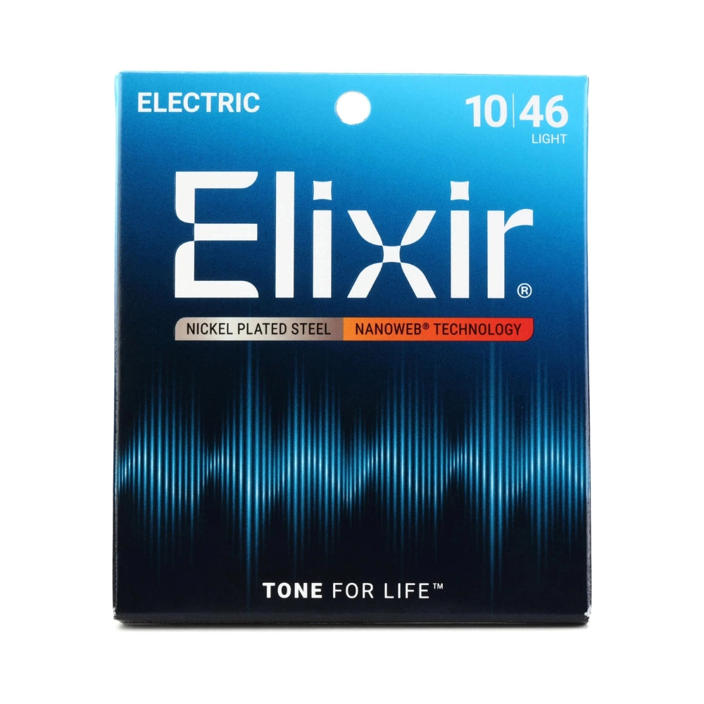 Elixir 12052 Nanoweb Electric Guitar Strings - .010-.046 Light