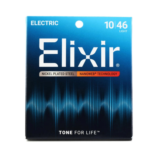 Elixir 12052 Nanoweb Electric Guitar Strings - .010-.046 Light