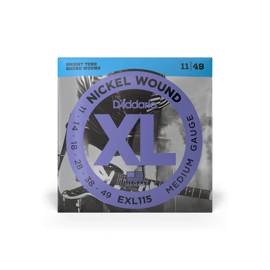 D'Addario 11-49 Medium Electric Guitar Strings EXL115
