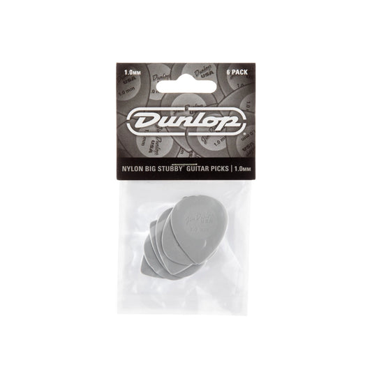 Jim Dunlop BIG STUBBY® NYLON PICK 1.0MM 445P100 (6 Pack)