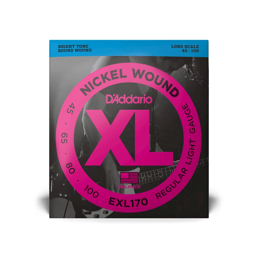 D'Addario 45-100 Regular Light Long Scale Bass Strings EXL170