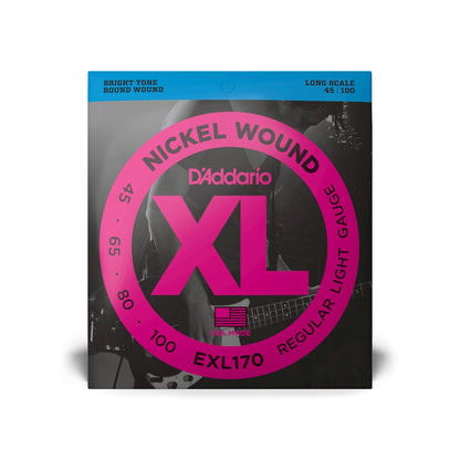 D'Addario 45-100 Regular Light Long Scale Bass Strings EXL170
