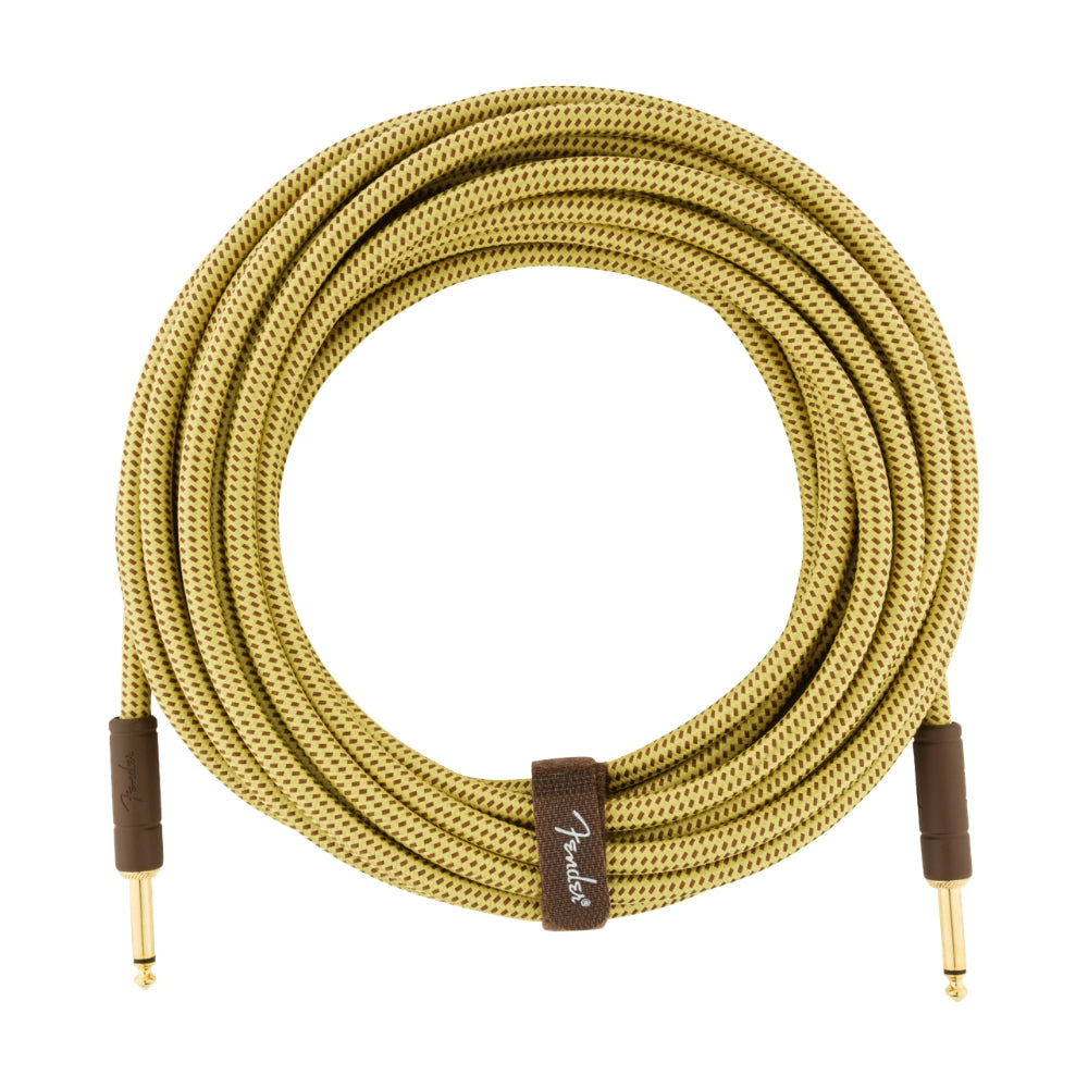 Fender 0990820076 Deluxe Series Instrument Cable, Straight/Straight, 25', Tweed